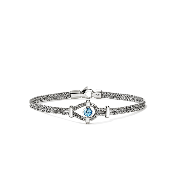 John Hardy Icon Bracelet, Swiss Blue Topaz Peter & Co. Jewelers Avon Lake, OH