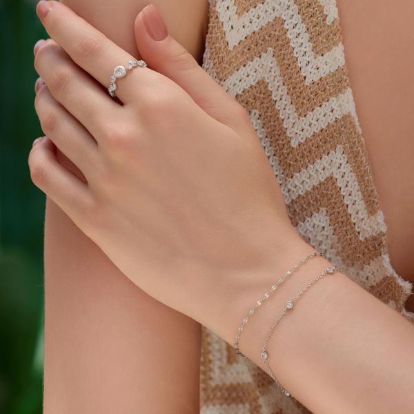 Ania Haie Silver Classic Bezel-Set Station Bracelet Image 3 Peter & Co. Jewelers Avon Lake, OH