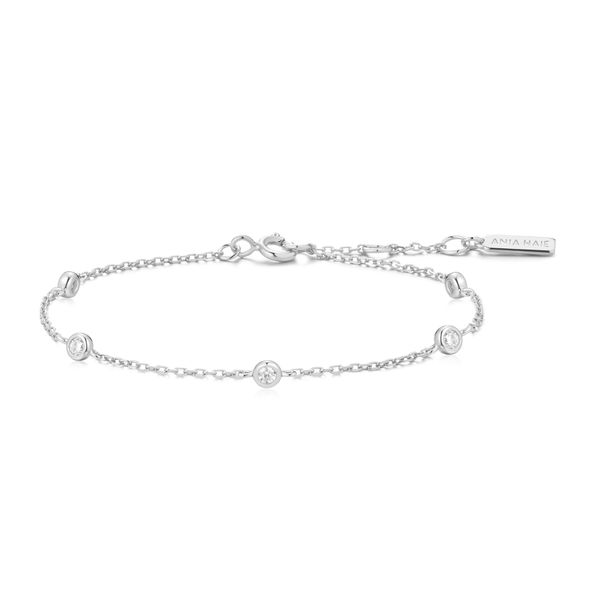 Ania Haie Silver Classic Bezel-Set Station Bracelet Peter & Co. Jewelers Avon Lake, OH