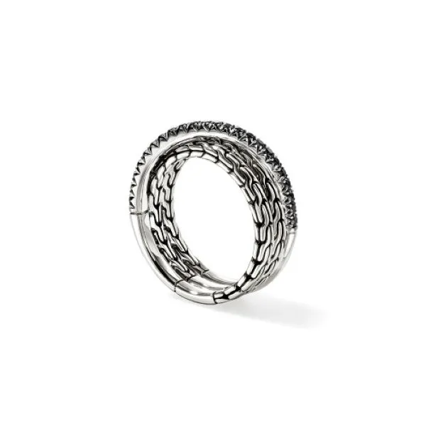 John Hardy Essential Pavé Crossover Ring Image 2 Peter & Co. Jewelers Avon Lake, OH
