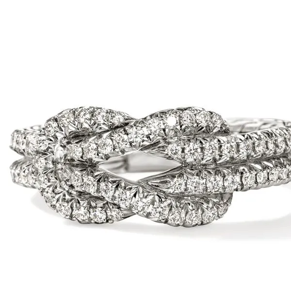 John Hardy Diamond Love Knot Ring Image 2 Peter & Co. Jewelers Avon Lake, OH
