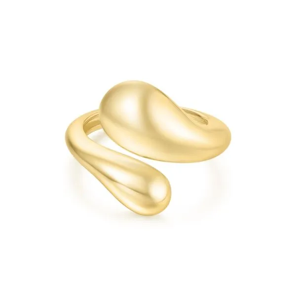Ania Haie Gold Sculptural Crossover Ring Peter & Co. Jewelers Avon Lake, OH