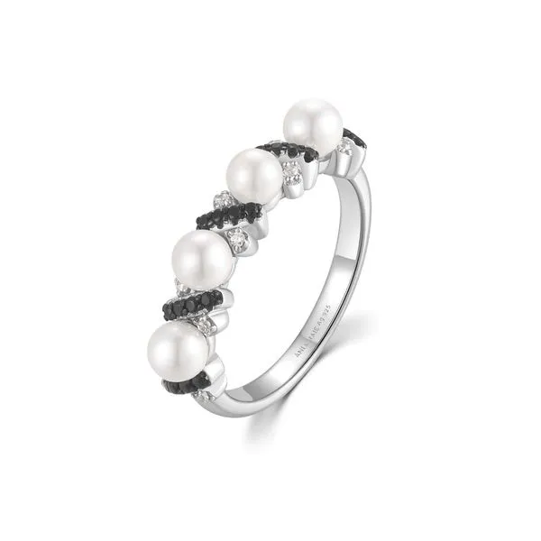 Ania Haie Two-Tone Sparkling Braided Shell Pearl Ring Image 2 Peter & Co. Jewelers Avon Lake, OH