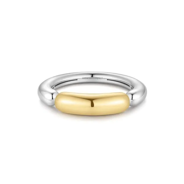 Ania Haie Two-Tone Segmented Puffy Ring Peter & Co. Jewelers Avon Lake, OH