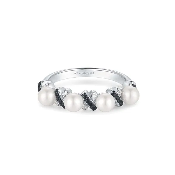 Ania Haie Two-Tone Sparkling Braided Shell Pearl Ring Peter & Co. Jewelers Avon Lake, OH