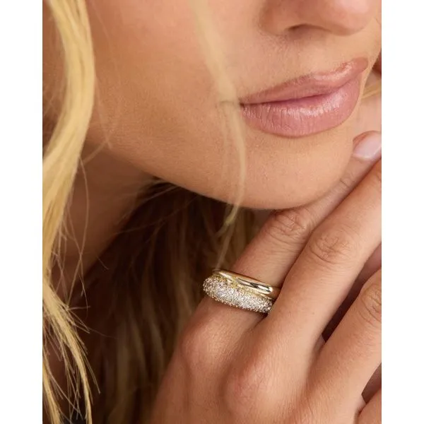 Norah Pavé Double Ring- 8 Image 2 Peter & Co. Jewelers Avon Lake, OH