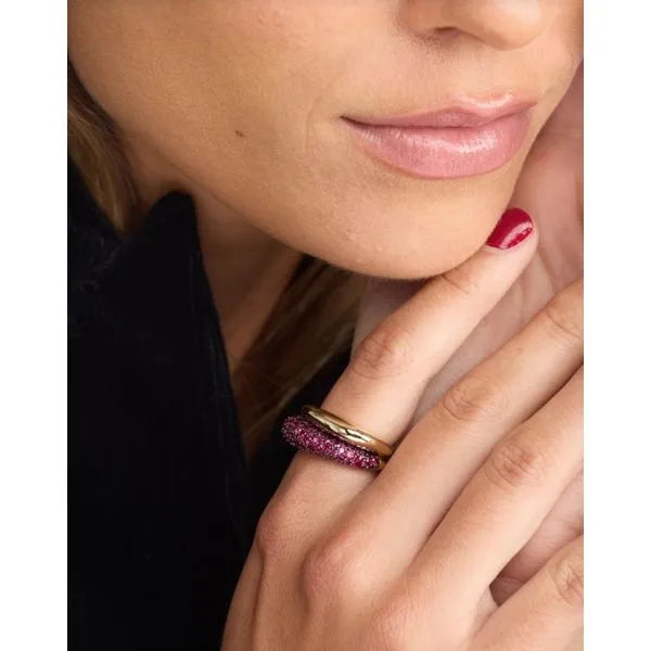Ruby Red Maven Pavé Double Ring- 6 Image 2 Peter & Co. Jewelers Avon Lake, OH