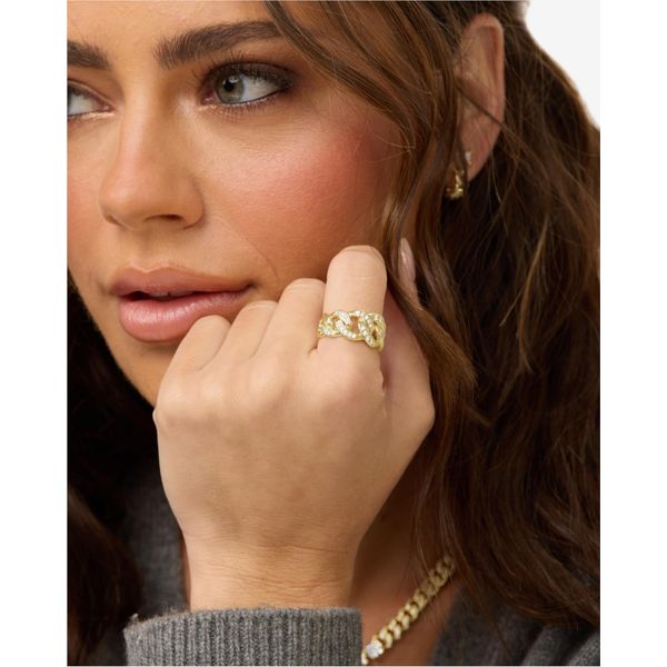Melinda Maria Graduated Pavé Julian Ring Image 2 Peter & Co. Jewelers Avon Lake, OH