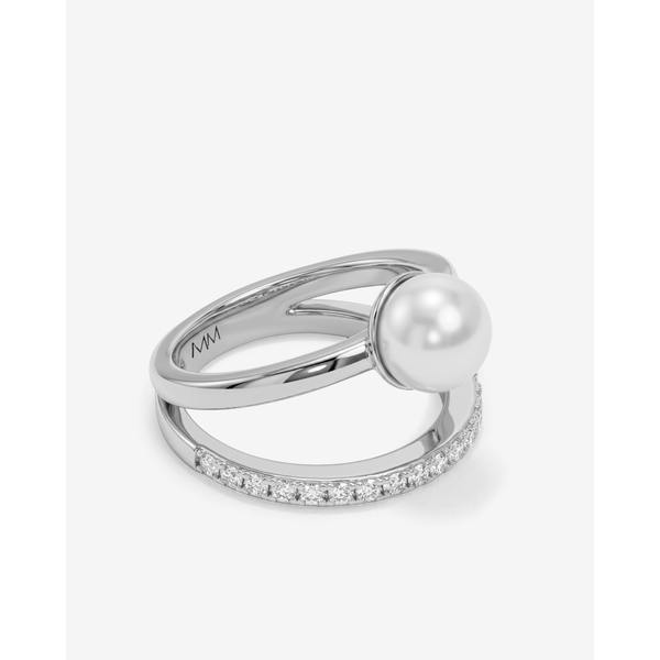 Melinda Maria Perfect Pearl Stacked Ring Image 3 Peter & Co. Jewelers Avon Lake, OH