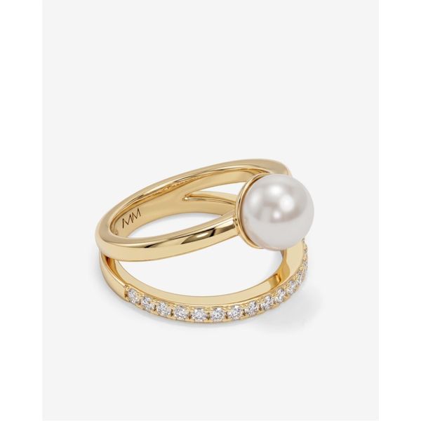 Melinda Maria Perfect Pearl Stacked Ring Image 3 Peter & Co. Jewelers Avon Lake, OH