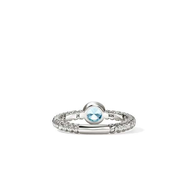 John Hardy Heishi Gem Ring, Swiss Blue Topaz Image 3 Peter & Co. Jewelers Avon Lake, OH