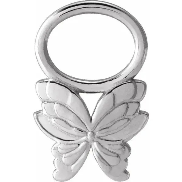 LINQ Silver Butterfly Hoop Charm Peter & Co. Jewelers Avon Lake, OH