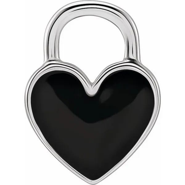 LINQ Black Heart Dangle Charm Peter & Co. Jewelers Avon Lake, OH