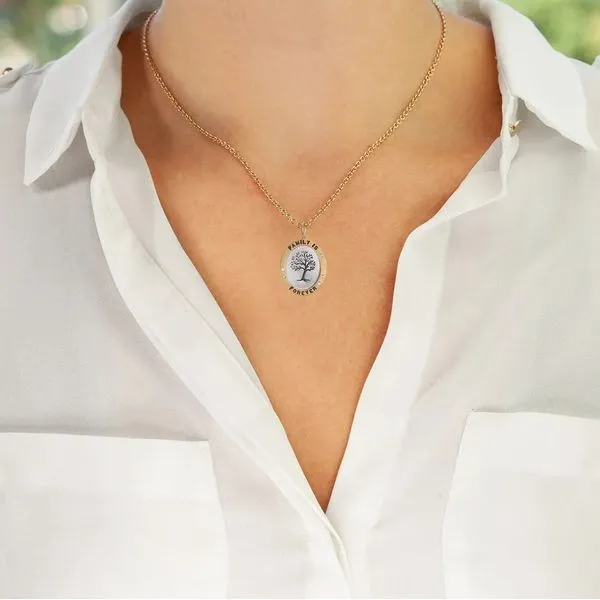 Heather B. Moore Family Is Forever Oval Charm Image 2 Peter & Co. Jewelers Avon Lake, OH