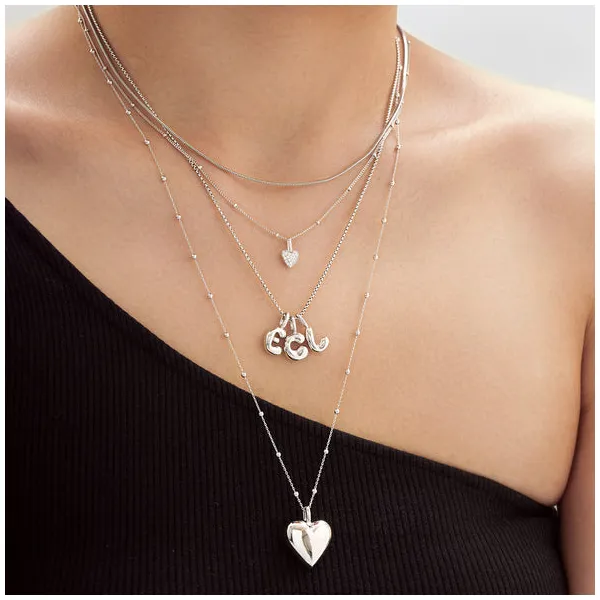 Ania Haie Silver Dome Heart Charm Image 2 Peter & Co. Jewelers Avon Lake, OH