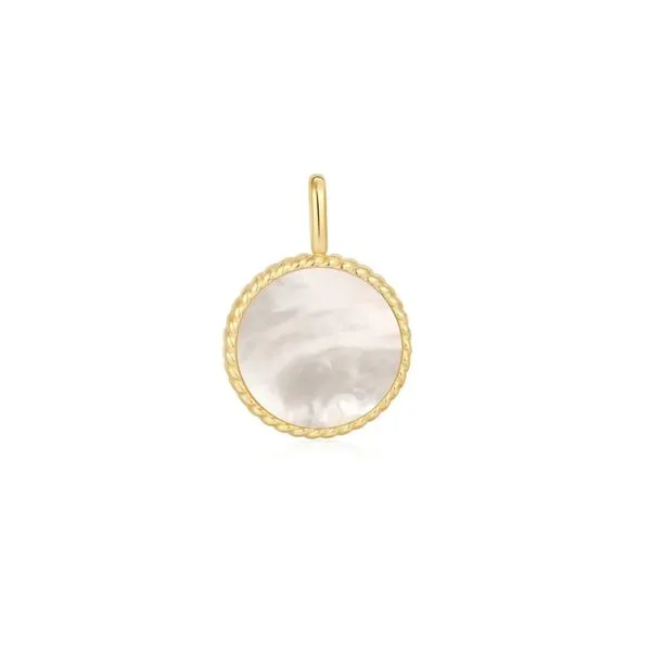 Ania Haie Gold Heart Enamel and Mother of Pearl Charm Image 2 Peter & Co. Jewelers Avon Lake, OH