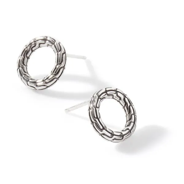 John Hardy Carved Chain Stud Earrings Peter & Co. Jewelers Avon Lake, OH