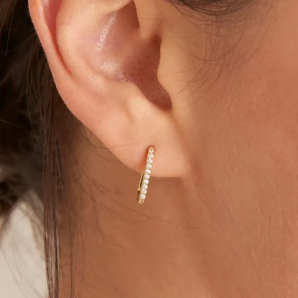 Ania Haie Glam Oval Hoops Image 2 Peter & Co. Jewelers Avon Lake, OH