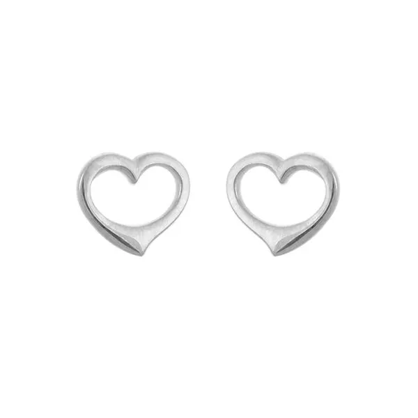 Open Heart Stud Earrings Peter & Co. Jewelers Avon Lake, OH