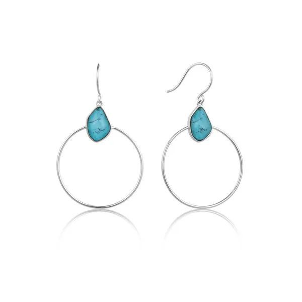 Ania Haie Turquoise Front Hoop Earrings Peter & Co. Jewelers Avon Lake, OH