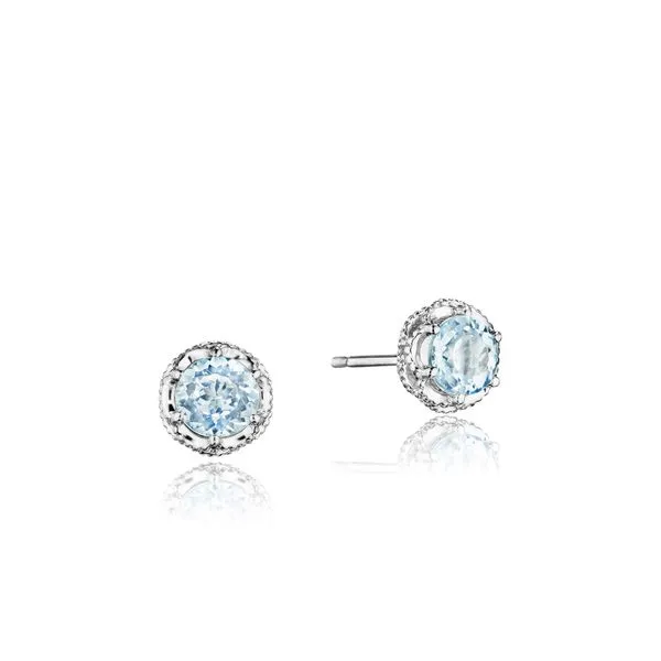 Tacori Petite Crescent Crown Studs Peter & Co. Jewelers Avon Lake, OH