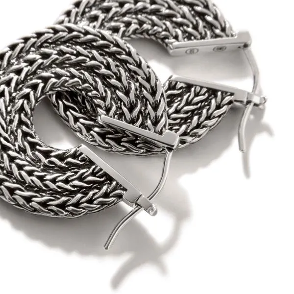 John Hardy Rata Chain Hoop Earrings Image 3 Peter & Co. Jewelers Avon Lake, OH