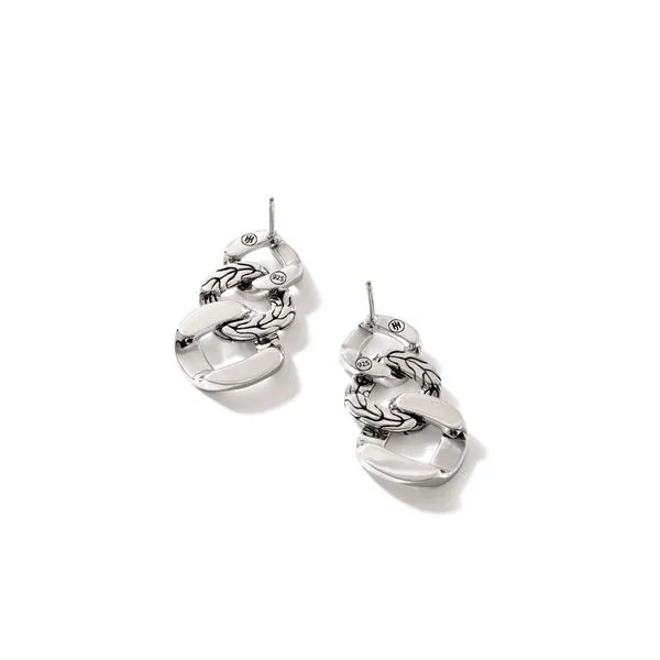 John Hardy Curb LinkEarrings Image 4 Peter & Co. Jewelers Avon Lake, OH