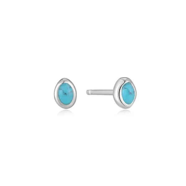 Ania Haie Turquoise Wave Stud Earrings Peter & Co. Jewelers Avon Lake, OH