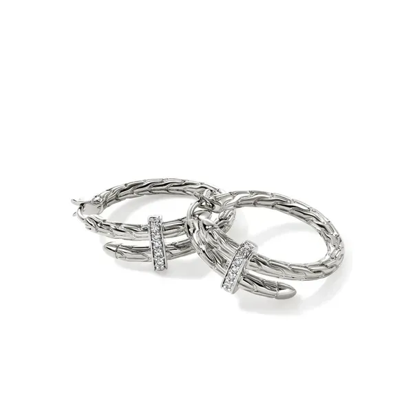 John Hardy Spear Hoop Earrings Image 3 Peter & Co. Jewelers Avon Lake, OH