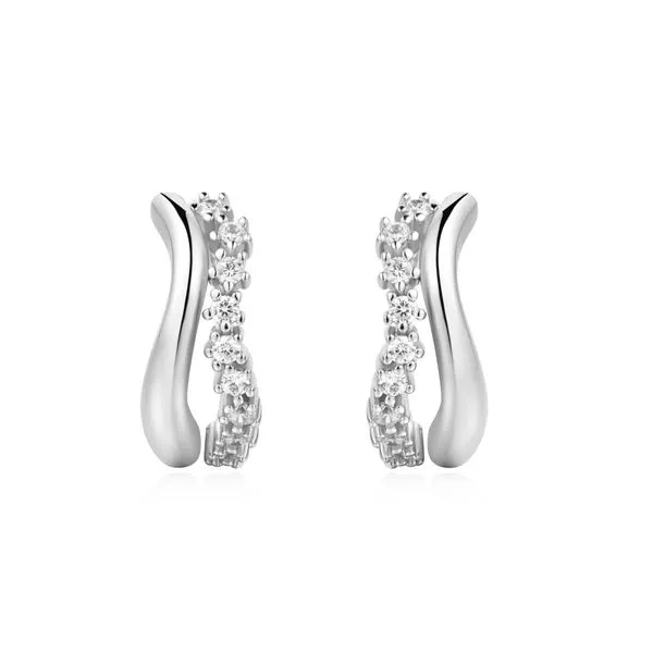 Ania Haie Silver Sparkle Double Huggies Peter & Co. Jewelers Avon Lake, OH