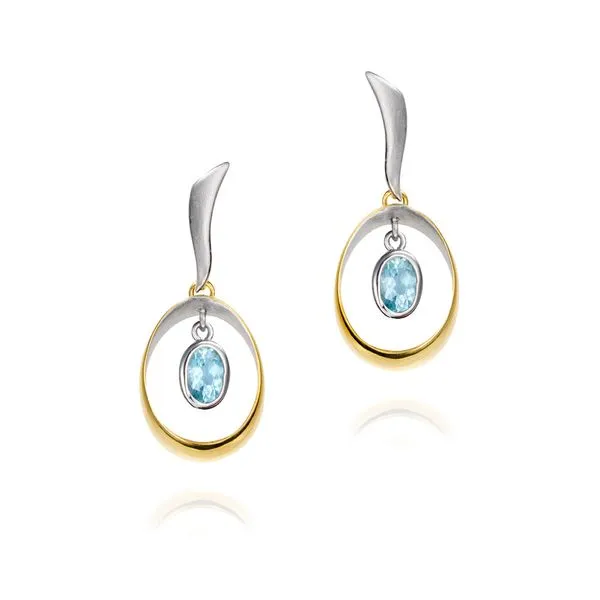 Jorge Revilla Blue Topaz Drop Earrings Peter & Co. Jewelers Avon Lake, OH