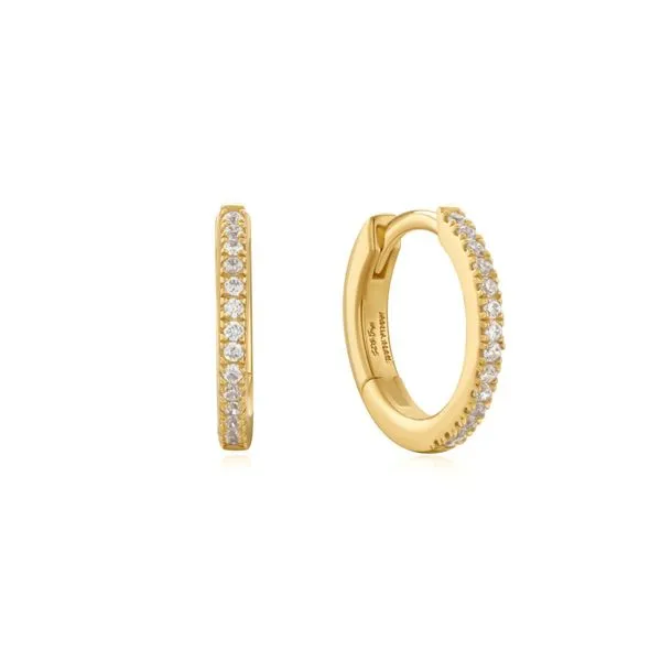 Ania Haie Gold Classic Pavé CZ Huggies Peter & Co. Jewelers Avon Lake, OH