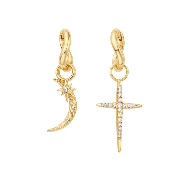Ania Haie Gold Twist Huggie Hoop Earrings Image 3 Peter & Co. Jewelers Avon Lake, OH