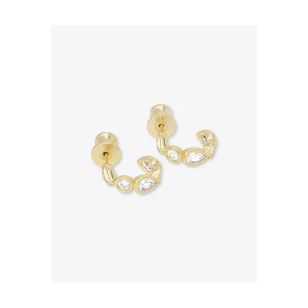Melinda Maria Isla Huggie Earrings Image 3 Peter & Co. Jewelers Avon Lake, OH
