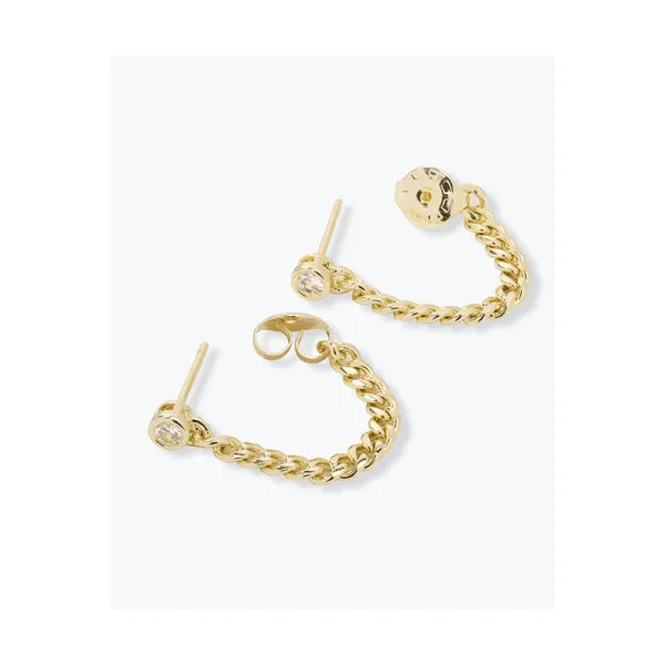Melinda Maria Baby Julian Soft Chain Hoops Image 3 Peter & Co. Jewelers Avon Lake, OH