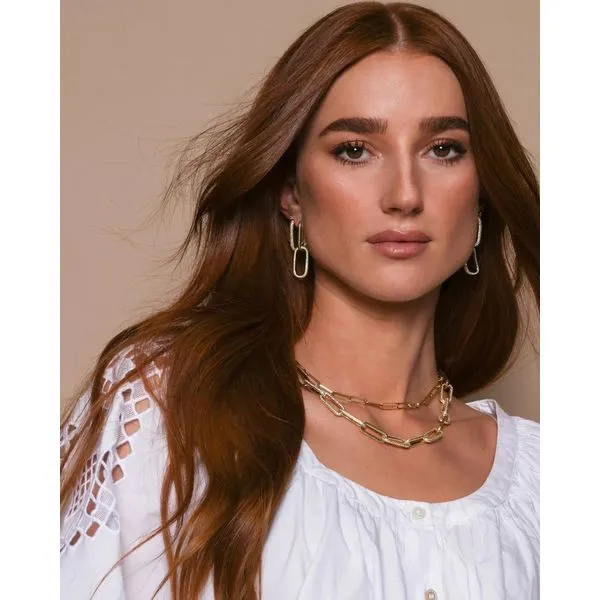 Melinda Maria Carrie Pavé Chain Huggies Image 4 Peter & Co. Jewelers Avon Lake, OH