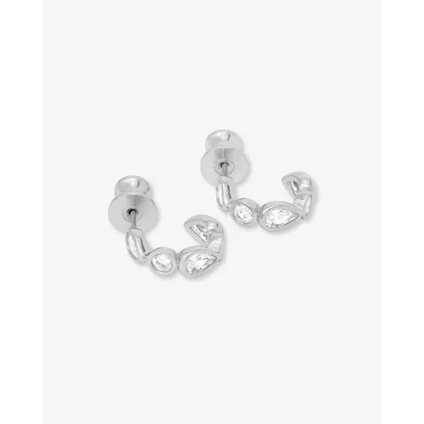 Melinda Maria Isla Huggie Earrings Image 3 Peter & Co. Jewelers Avon Lake, OH