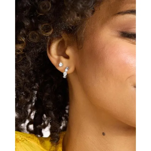 Melinda Maria Isla Huggie Earrings Image 4 Peter & Co. Jewelers Avon Lake, OH