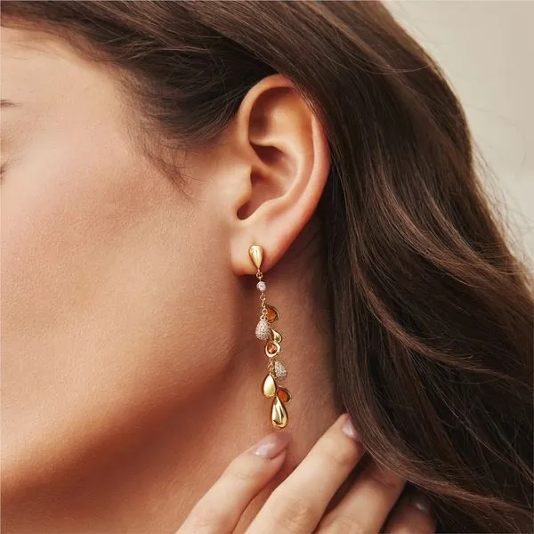 Ania Haie Gold Nano Gem Teardrop Cluster Earrings Image 2 Peter & Co. Jewelers Avon Lake, OH