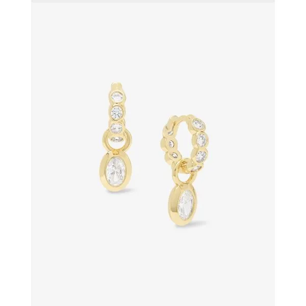 Melinda Maria 'She's a Boss' Huggie Drop Earrings Peter & Co. Jewelers Avon Lake, OH