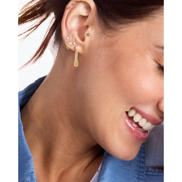Melinda Maria Baby Julian Soft Chain Hoops Image 2 Peter & Co. Jewelers Avon Lake, OH