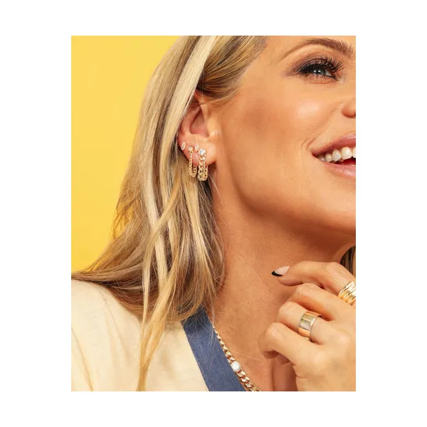 Melinda Maria Baby Julian Soft Chain Hoops Image 5 Peter & Co. Jewelers Avon Lake, OH