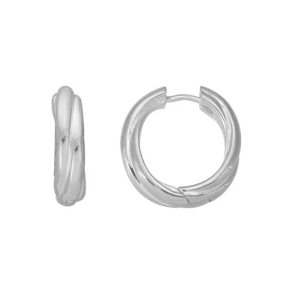Crossover Twist Huggie Earrings Peter & Co. Jewelers Avon Lake, OH