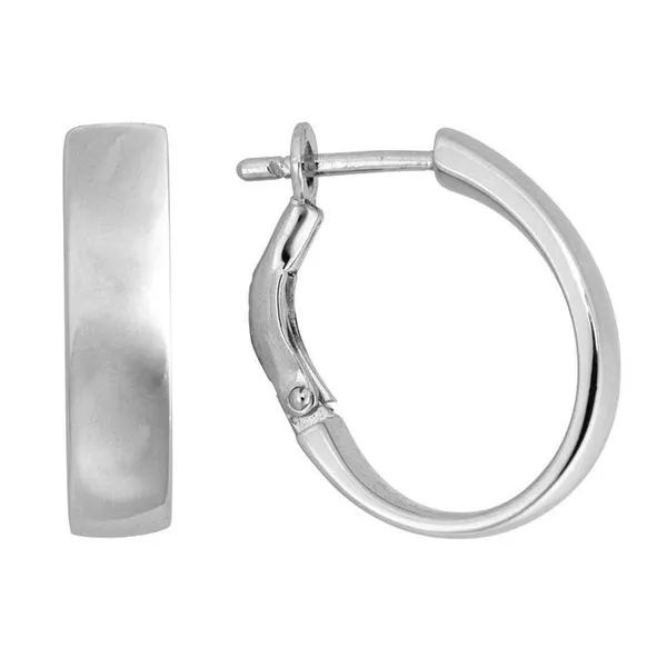 Squared Edge Hinged Hoop Earrings Peter & Co. Jewelers Avon Lake, OH