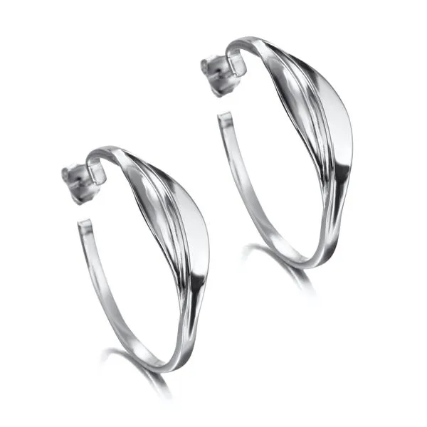 Jorge Revilla WAVES Hoop Earrings Peter & Co. Jewelers Avon Lake, OH