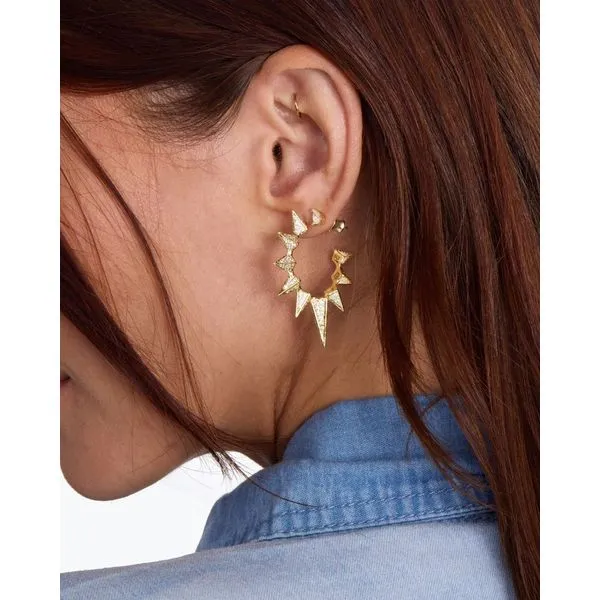 Melinda Maria Gabriella's Big Sista Pavé Hoops Image 2 Peter & Co. Jewelers Avon Lake, OH