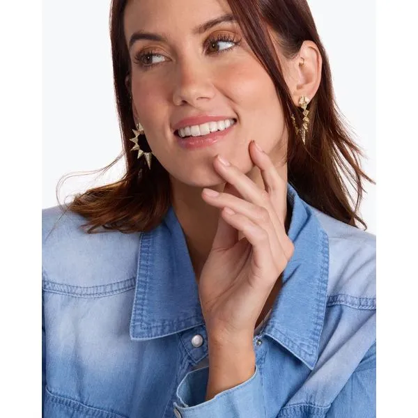 Melinda Maria Gabriella's Big Sista Pavé Hoops Image 4 Peter & Co. Jewelers Avon Lake, OH