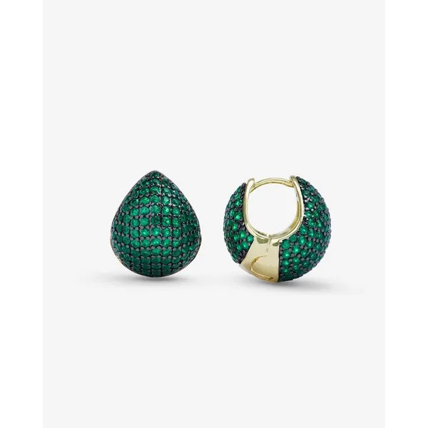 Norah Pavé Earrings Green Peter & Co. Jewelers Avon Lake, OH