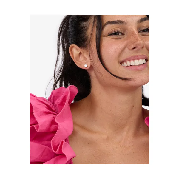 Melinda Maria Not Your Basic 6mm Stud Earrings Image 4 Peter & Co. Jewelers Avon Lake, OH