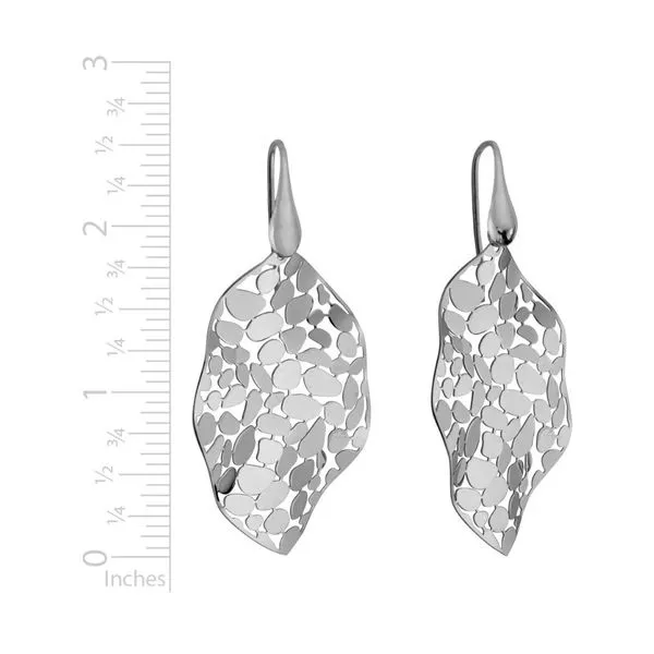 Mosaic Leaf Earrings Image 2 Peter & Co. Jewelers Avon Lake, OH